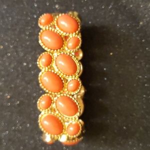 Vintage orange and gold bracelet